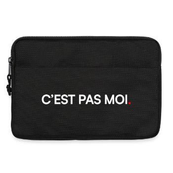 C’EST PAS MOI. | Humour drôle - Sacoche pour ordinateur portable 13 pouces - noir - Devant