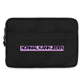 Normal kann jeder / Lustiges T-Shirt für jeden Tag - Laptoptasche 13" - Schwarz - Vorne