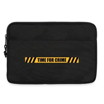 Time for Crime | Policeline | Police Line - Laptop bag 13" - black - Front