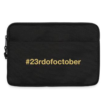 born on October 23 Birthday birthday - Laptop bag 13" - black - Front