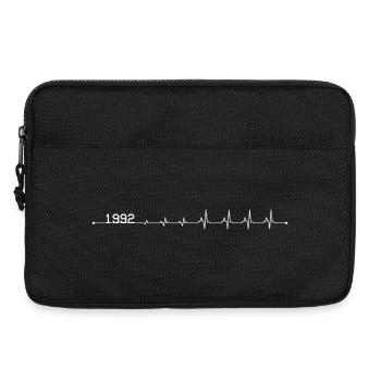 Zeitloser Puls von 1992 - Laptoptasche 13" - Schwarz - Vorne