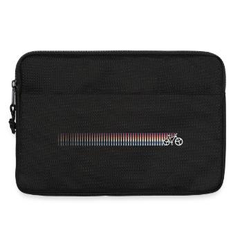 Gradient Barcode Sunset - Laptop bag 13" - black - Front