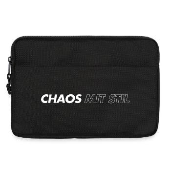 Chaos mit Stil - Laptoptasche 13" - Schwarz - Vorne
