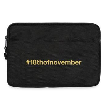 18 novembre Or - Sacoche pour ordinateur portable 13 pouces - noir - Devant