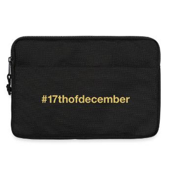 Né le 17 décembre Anniversaire - Sacoche pour ordinateur portable 13 pouces - noir - Devant