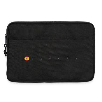 España Flagcrest Emblem - Laptop bag 13" - black - Front