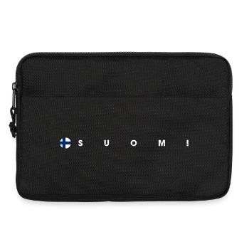 Drapeau Suomi - Sacoche pour ordinateur portable 13 pouces - noir - Devant