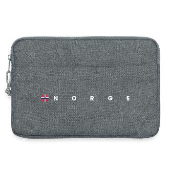 Drapeau de Norvège - Sacoche pour ordinateur portable 13 pouces - gris chiné - Devant