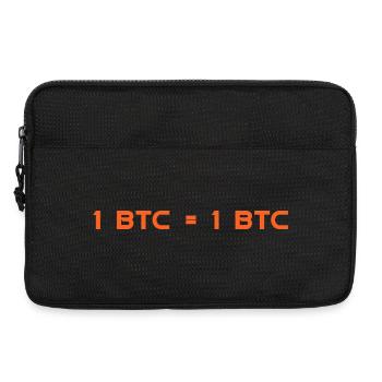 1 BTC = 1 BTC - Laptoptasche 13" - Schwarz - Vorne