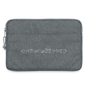 Le café fonctionne toujours. - Sacoche pour ordinateur portable 13 pouces - gris chiné - Devant