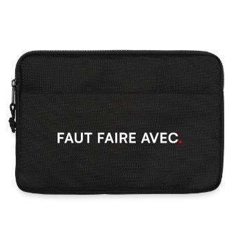 PAS MAINTENANT. Humour Moderne Minimal - Sacoche pour ordinateur portable 13 pouces - noir - Devant