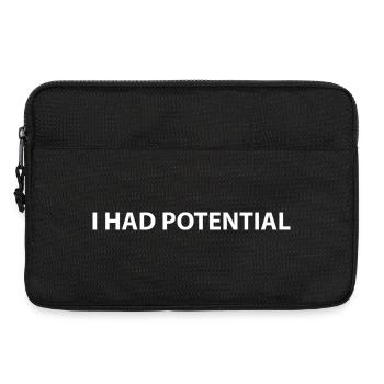 Ich hatte Potenzial - Laptoptasche 13" - Schwarz - Vorne