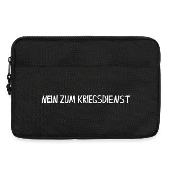 NEIN ZUM KRIEGSDIENST - Laptoptasche 13" - Schwarz - Vorne