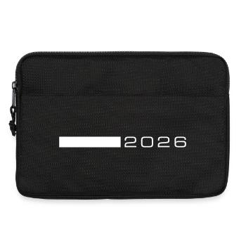 2026 Jahr Strich - Laptoptasche 13" - Schwarz - Vorne
