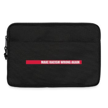make racism wrong again - Laptop bag 13" - black - Front