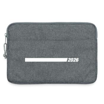 2026 Jahr Strich - Laptoptasche 13" - Grau meliert - Vorne