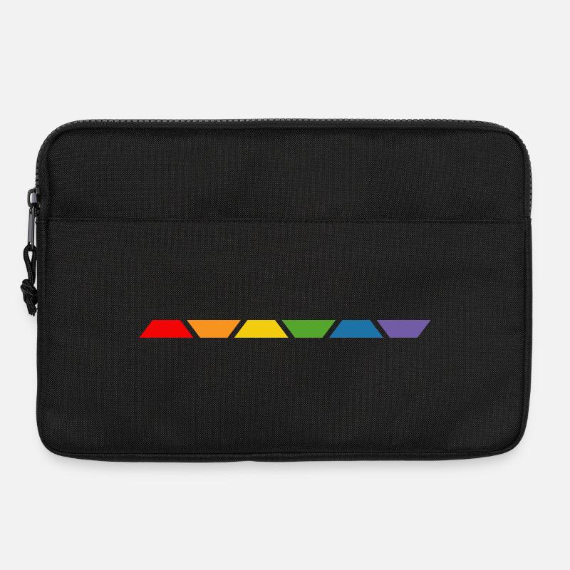 LGBT Shirt Rainbow - Laptoptasche 13" - Schwarz