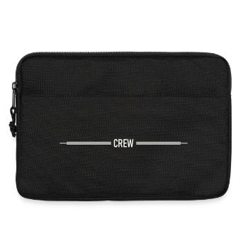 crew_strich_linie- - Laptoptasche 13" - Schwarz - Vorne