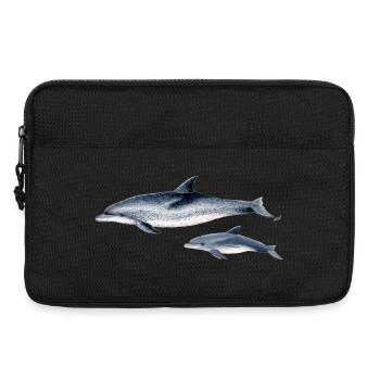 Repéré Dolphin - Dauphin tacheté - Dauphin tacheté - Sacoche pour ordinateur portable 13 pouces - noir - Devant