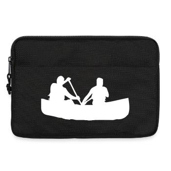 Canoë à rames - Design - Sacoche pour ordinateur portable 13 pouces - noir - Devant