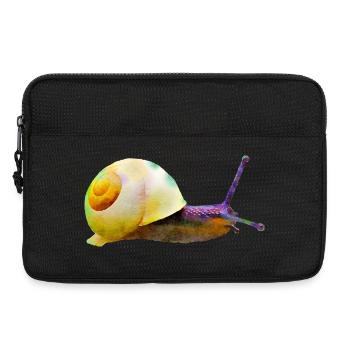 schnecke tier natur - Laptoptasche 13" - Schwarz - Vorne
