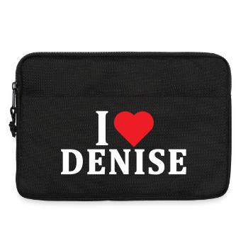 T-Shirt Ich liebe Denise T-Shirt Geschenkidee - Laptoptasche 13" - Schwarz - Vorne