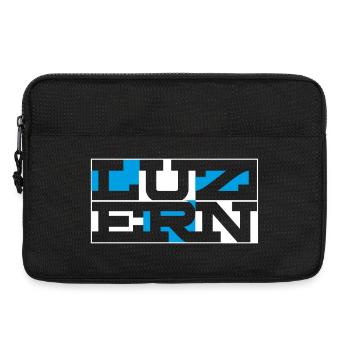 Mot-mot géométrique de Lucerne - Sacoche pour ordinateur portable 13 pouces - noir - Devant