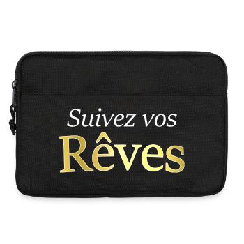 Suivez vos rêves - Sacoche pour ordinateur portable 13 pouces - noir - Devant