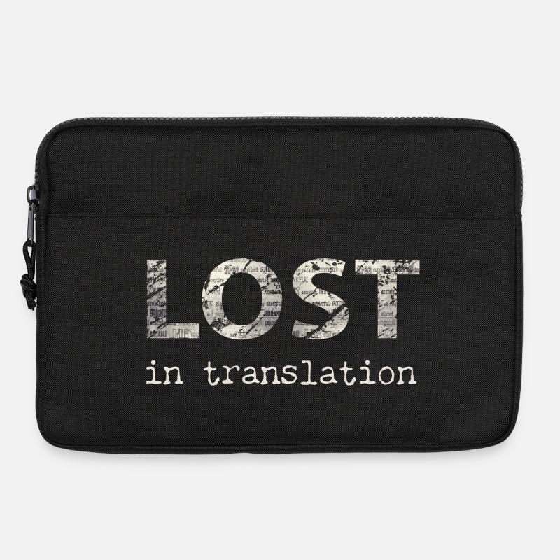 Lost In Translation - Übersetzung, Sprache - Laptoptasche 13" - Schwarz