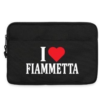 t-shirt I love Fiammetta t-shirt gift idea - Laptop bag 13" - black - Front