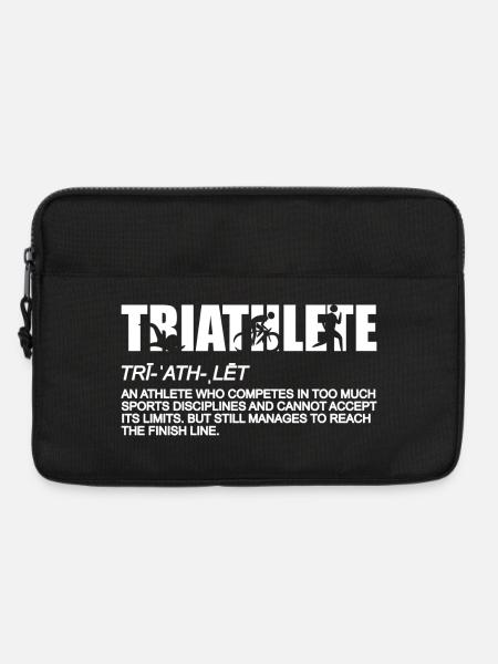 Triathlon Bedeutung - Laptoptasche 13" - Schwarz