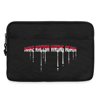 make racism wrong again - Laptop bag 13" - black - Front