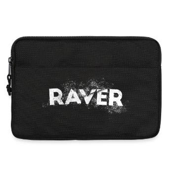 Rave design grunge , pour DJ EDM Techno House - Sacoche pour ordinateur portable 13 pouces - noir - Devant