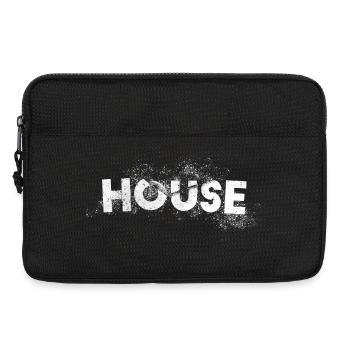 Musique House art design pour raver, festival EDM - Sacoche pour ordinateur portable 13 pouces - noir - Devant
