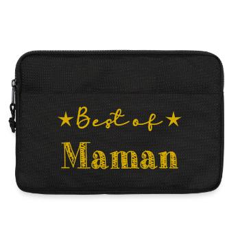 BONNE FÊTE MAMAN. MAMAN. FÊTE DES MÈRES. JE T'AIME - Sacoche pour ordinateur portable 13 pouces - noir - Devant