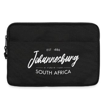 Johannesburg Vintage Schriftzug Südafrika - Laptoptasche 13" - Schwarz - Vorne