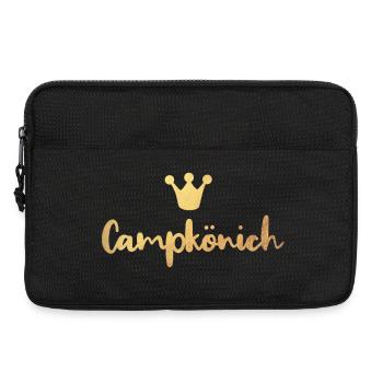 Camping King Gold Camper Luxury Glamping Crown - Sacoche pour ordinateur portable 13 pouces - noir - Devant