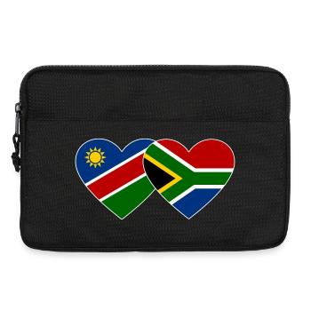 Namibia South Africa Flag Heart - Laptop bag 13" - black - Front