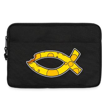 Poisson Symbole Fromage - Sacoche pour ordinateur portable 13 pouces - noir - Devant