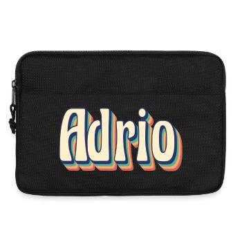 Adrio t-shirt t-shirt rétro idée cadeau vintage - Sacoche pour ordinateur portable 13 pouces - noir - Devant