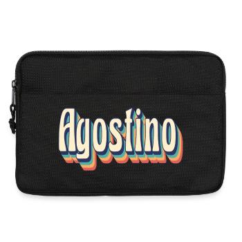 T-shirt Agostino t-shirt cadeau rétro vintage - Sacoche pour ordinateur portable 13 pouces - noir - Devant
