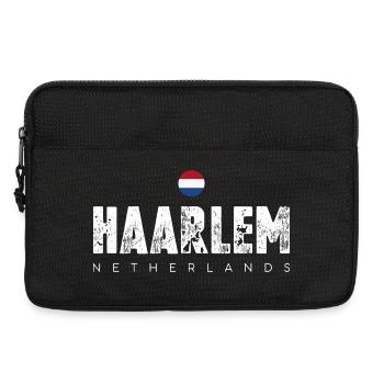 Haarlem Distressed Logo - Laptop bag 13" - black - Front