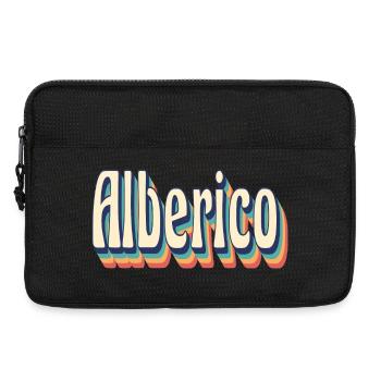 Alberico t-shirt retro vintage t-shirt gift - Laptop bag 13" - black - Front