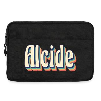 Alcide t-shirt rétro vintage t-shirt idée cadeau - Sacoche pour ordinateur portable 13 pouces - noir - Devant