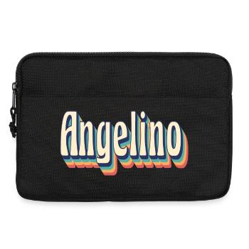 Vintage rétro Angelino T-Shirt cadeau T-Shirt - Sacoche pour ordinateur portable 13 pouces - noir - Devant