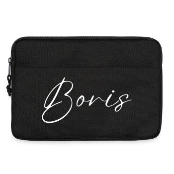 Boris Name T-Shirt Geschenk Für Männer - Laptoptasche 13" - Schwarz - Vorne