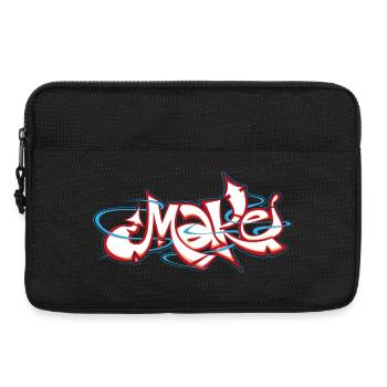 Graffiti rouge du mot faire - Sacoche pour ordinateur portable 13 pouces - noir - Devant