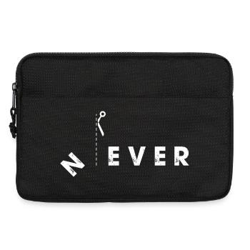 Niemals Grenzen schneiden Scherendesign - Laptoptasche 13" - Schwarz - Vorne
