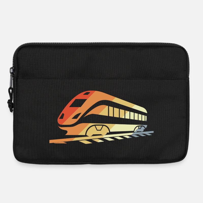 Railway Retro Style - Laptop bag 13" - black