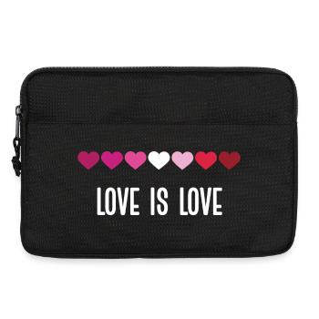 LGBT Pride Month - Love is Love (Lesbian) - Laptop bag 13" - black - Front